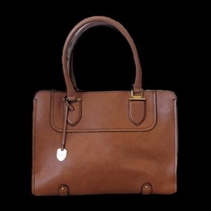 London Fog Brown Brief-case/Tote Bag